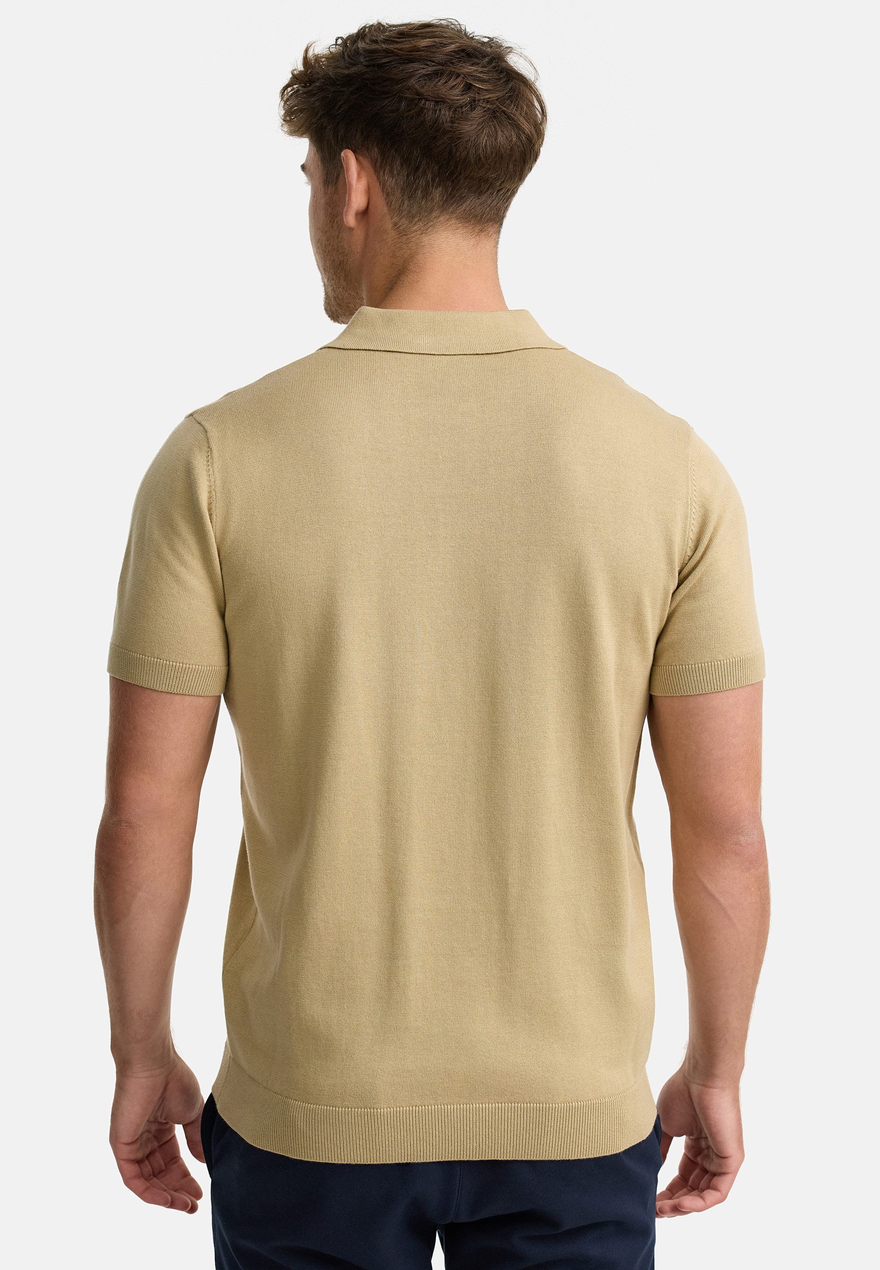 Indicode Poloshirt Herren INSago Polo Shirt Herrenshirt Kurzarm-Poloshirt mit Reißverschluss