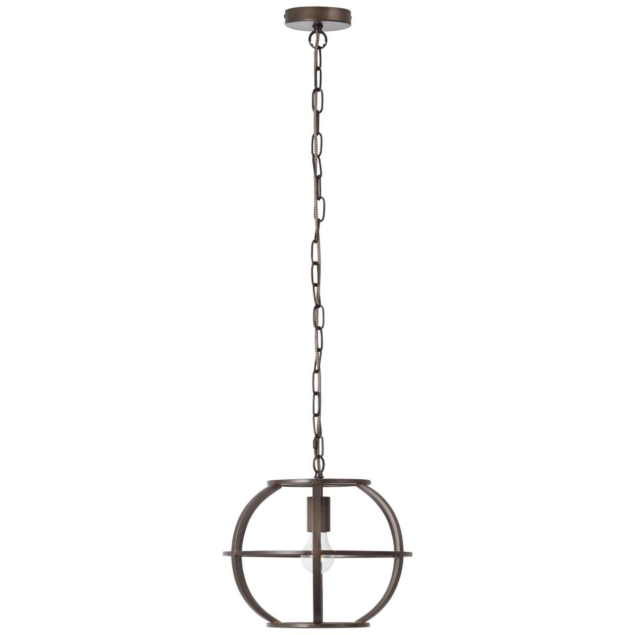 Brilliant Pendelleuchte Basia, Lampe, 1x stahl, E27, 35cm Basia schwarz Pendelleuchte A60, Metall, 40