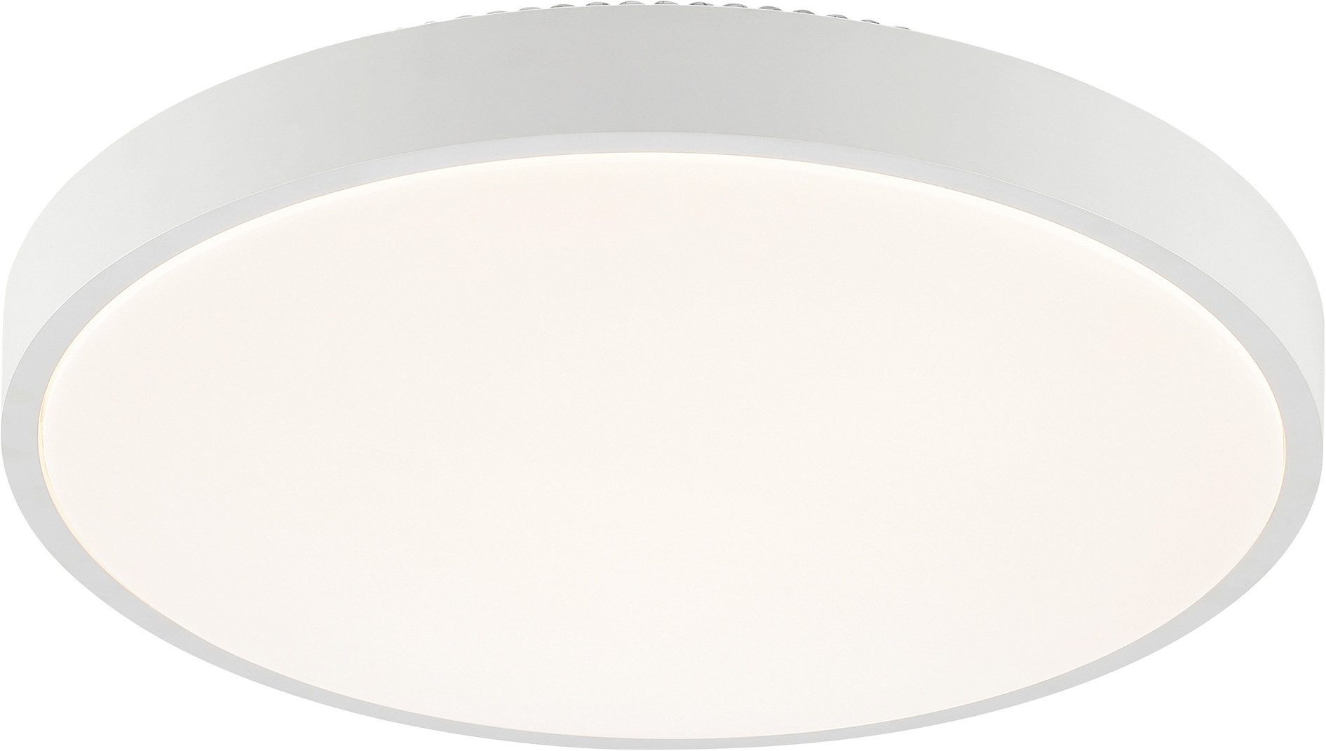 Brilliant LED Deckenleuchte Solistra, Memoryfunktion, LED fest integriert, Warmweiß, Ø 45 cm, 2950 lm 3000 K, Backlight-Lichteffekt, 3 Lichtmodi, weiß
