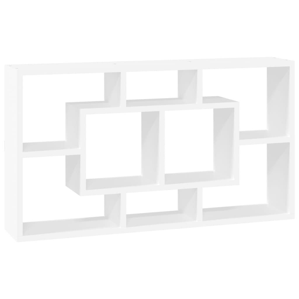 Wandregal furnicato 8 Fächern mit Hochglanz-Weiß
