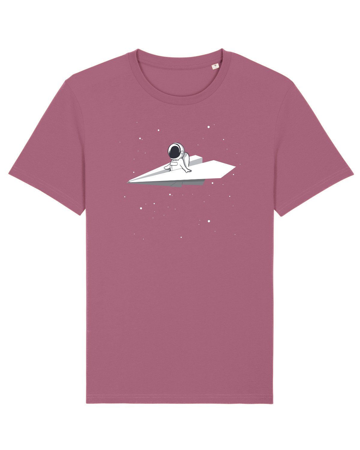 wat? Apparel Print-Shirt Fly me to the moon (1-tlg) Mauve | T-Shirts