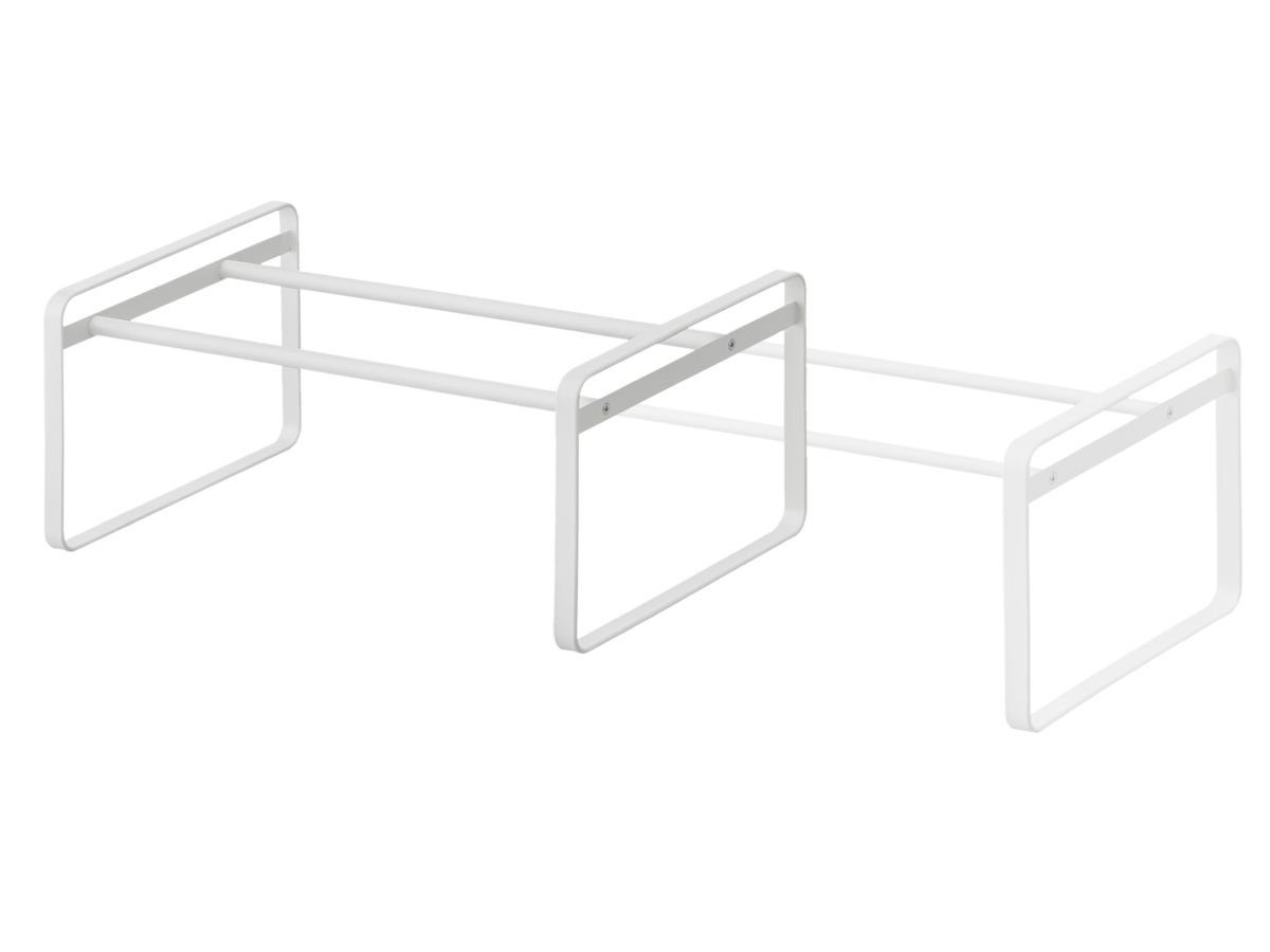 weiß von weiß bis 40 | Schuhablage, Yamazaki weiß ausziehbar Metall Frame, 70cm,erweiterbar, Schuhregal