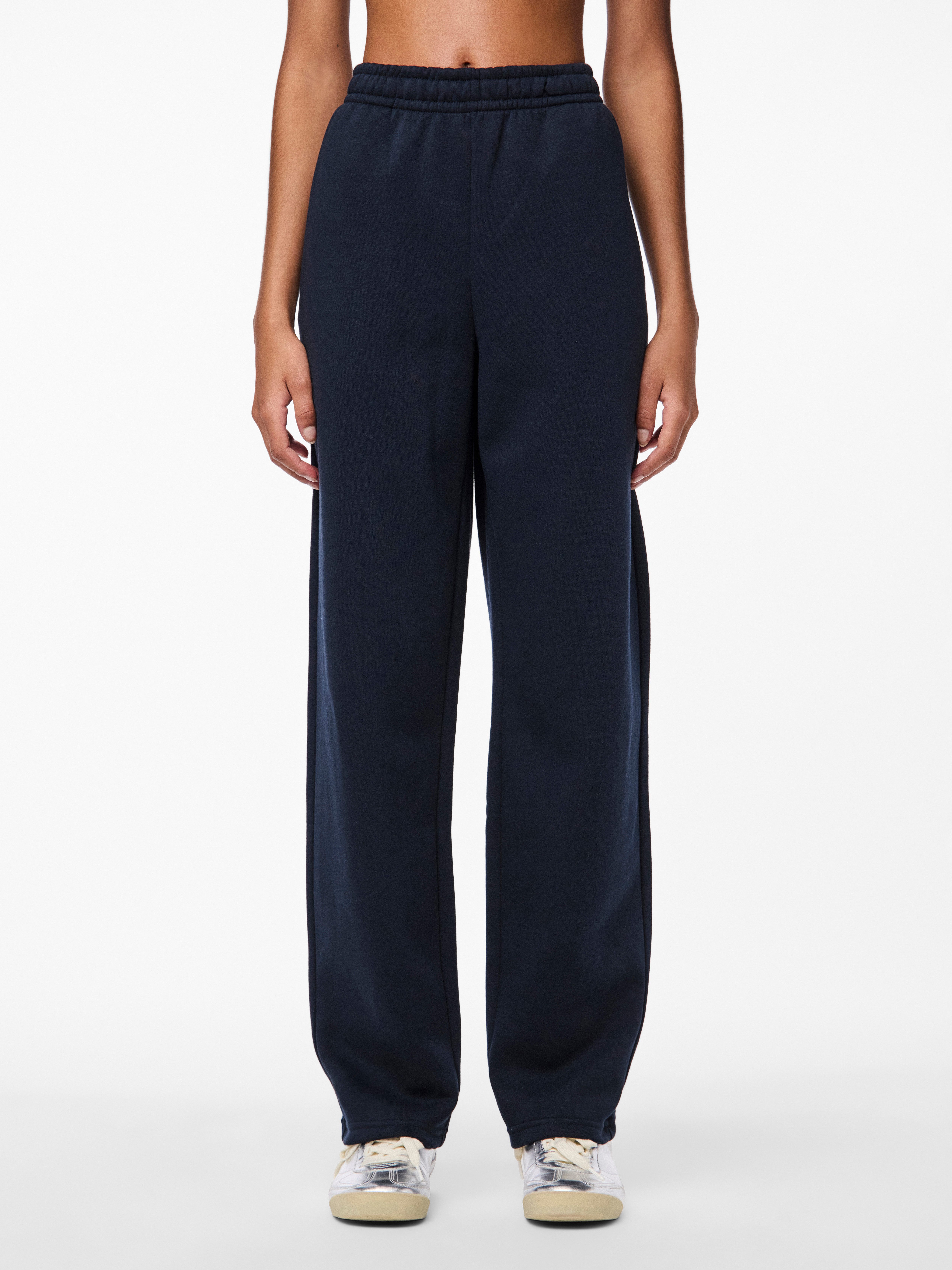 pieces Sweathose PCCHILLI HW STRAIGHT SWEAT PANTS NOOS BC Baumwollmischung, straight fit