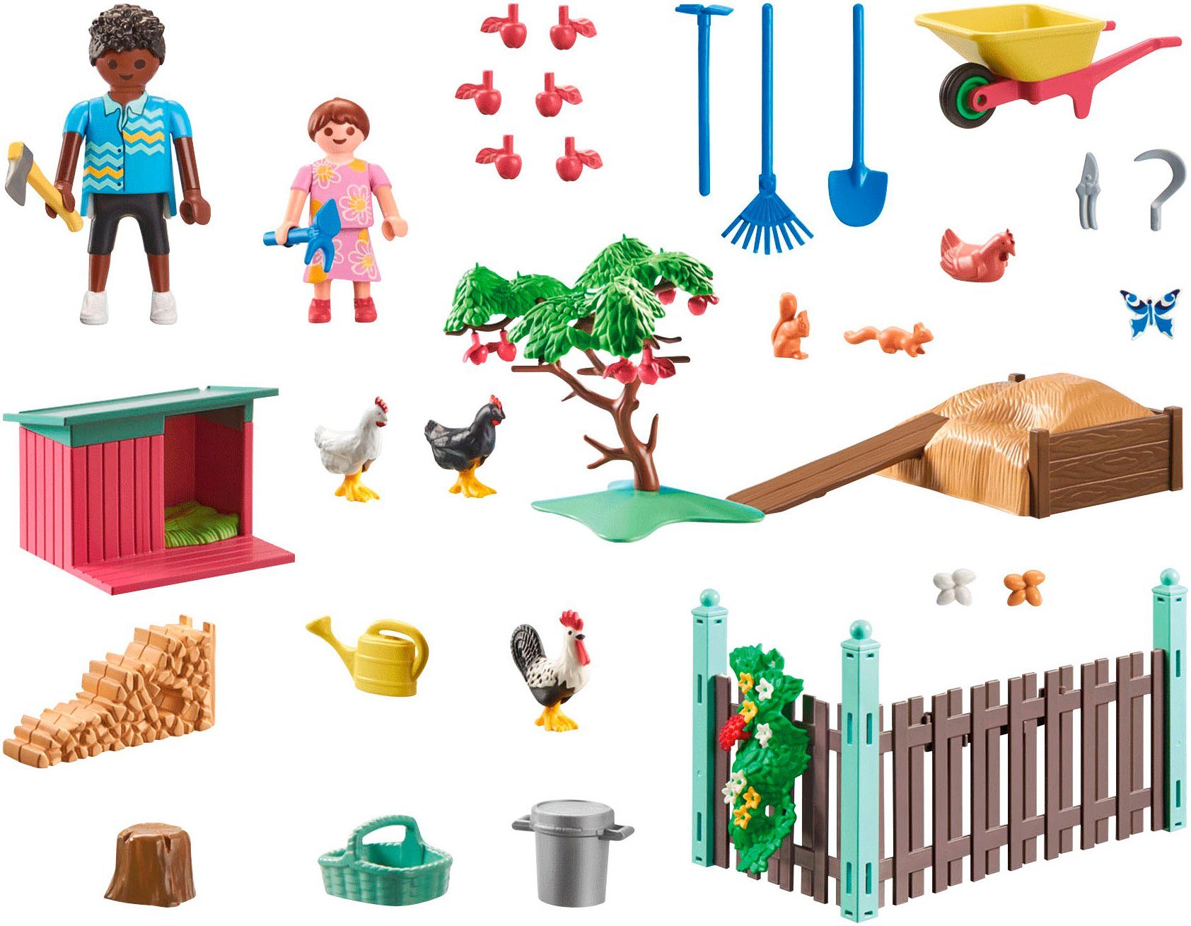 Playmobil® Kleine Hühnerfarm im Tiny Haus Garten (71510), My Life Konstrukt günstig online kaufen