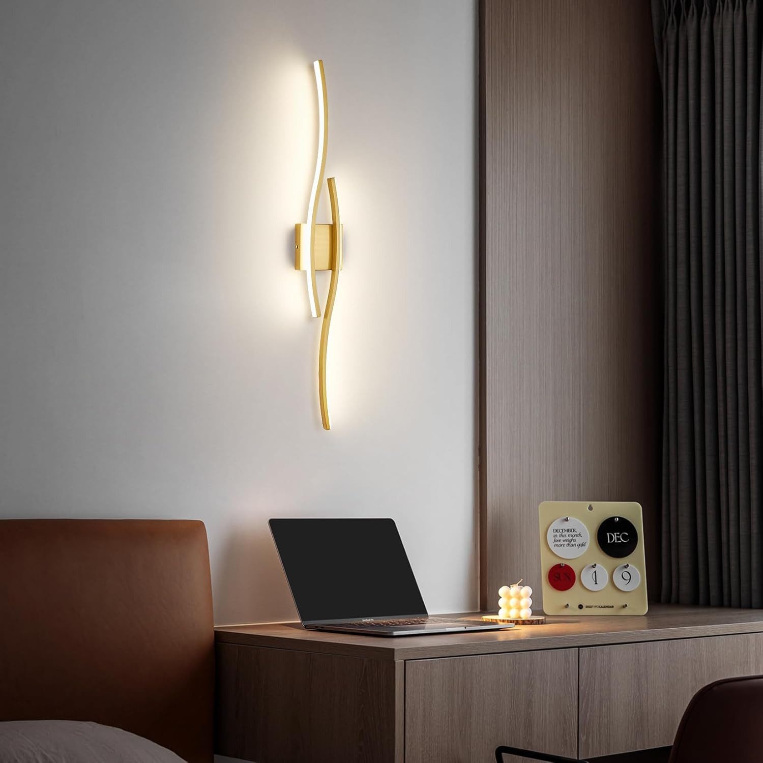 MUPOO LED Wandleuchte LED Wandleuchte Innen,Modern Wandlampe Dimmbare Wandb günstig online kaufen