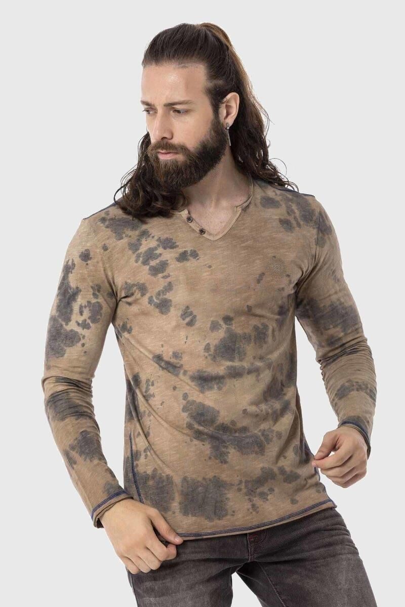 Cipo & Baxx T-Shirt Sweatshirts im Batik-Design günstig online kaufen