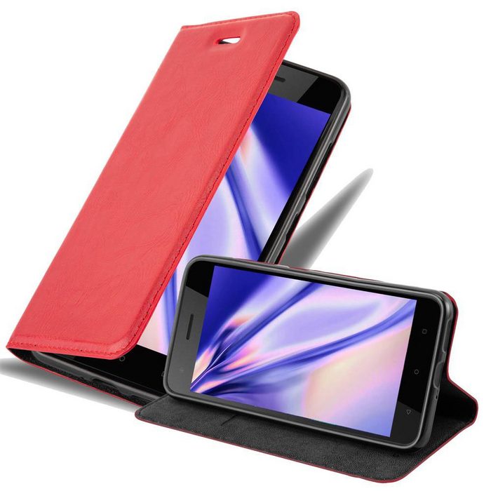 Cadorabo Handyhülle Book Invis. Magnet HTC Desire 10 PRO Klappbare Handy Schutzhülle - Hülle - mit Standfunktion und Kartenfach