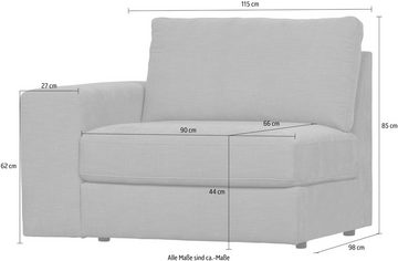 WOOOD Chaiselongue Family 1-Seat Element