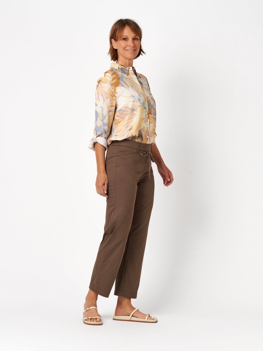 Relaxed by TONI Palazzohose Scarlet Wide 3/4 mit entspanntem Beinverlauf