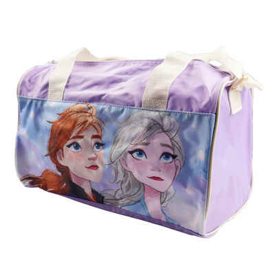 Disney Frozen Sporttasche Die Eiskönigin Anna Elsa Mädchen Tasche, Lila oder Grün