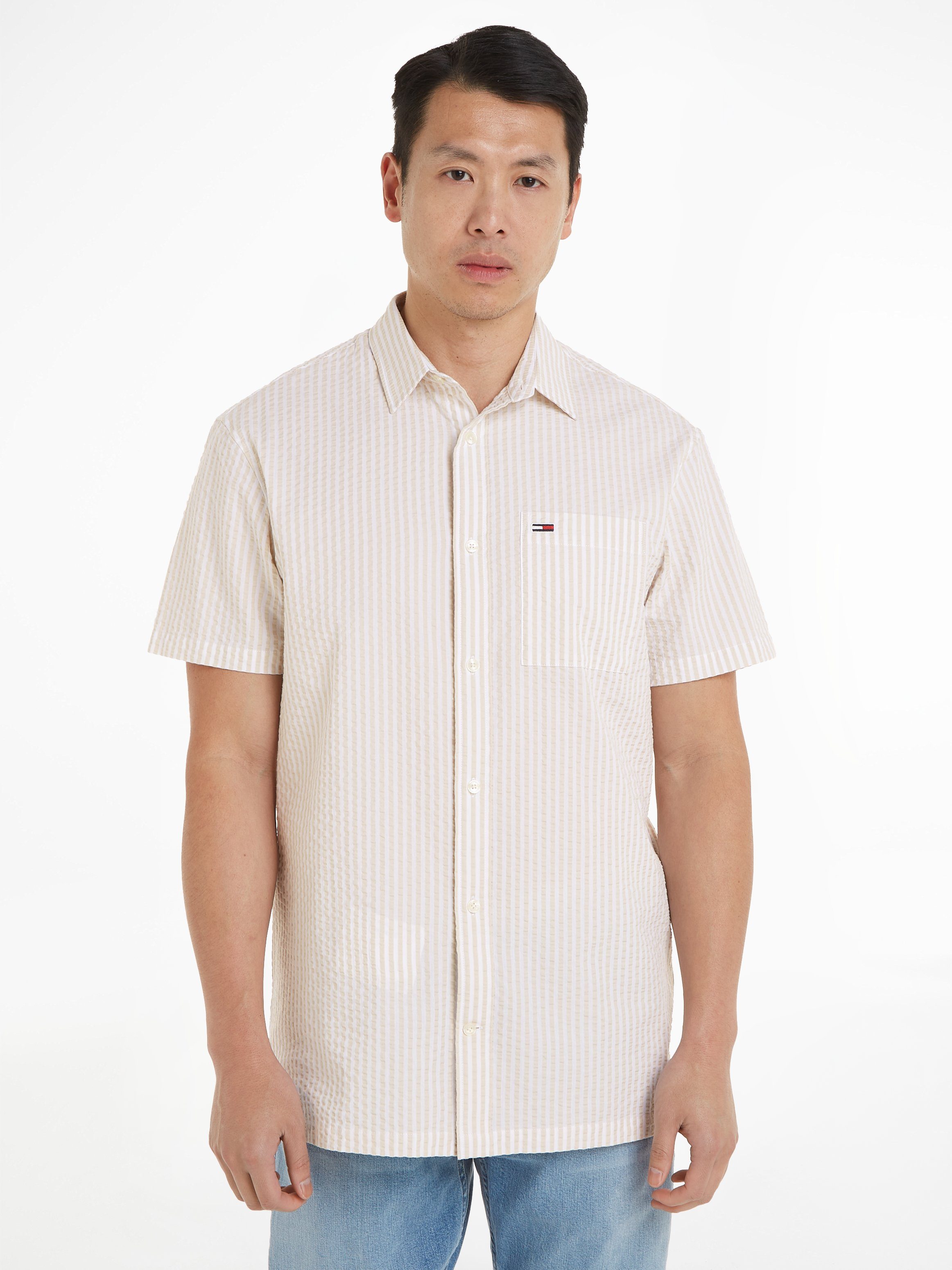 Tommy Jeans Kurzarmhemd TJM REG STRIPE günstig online kaufen