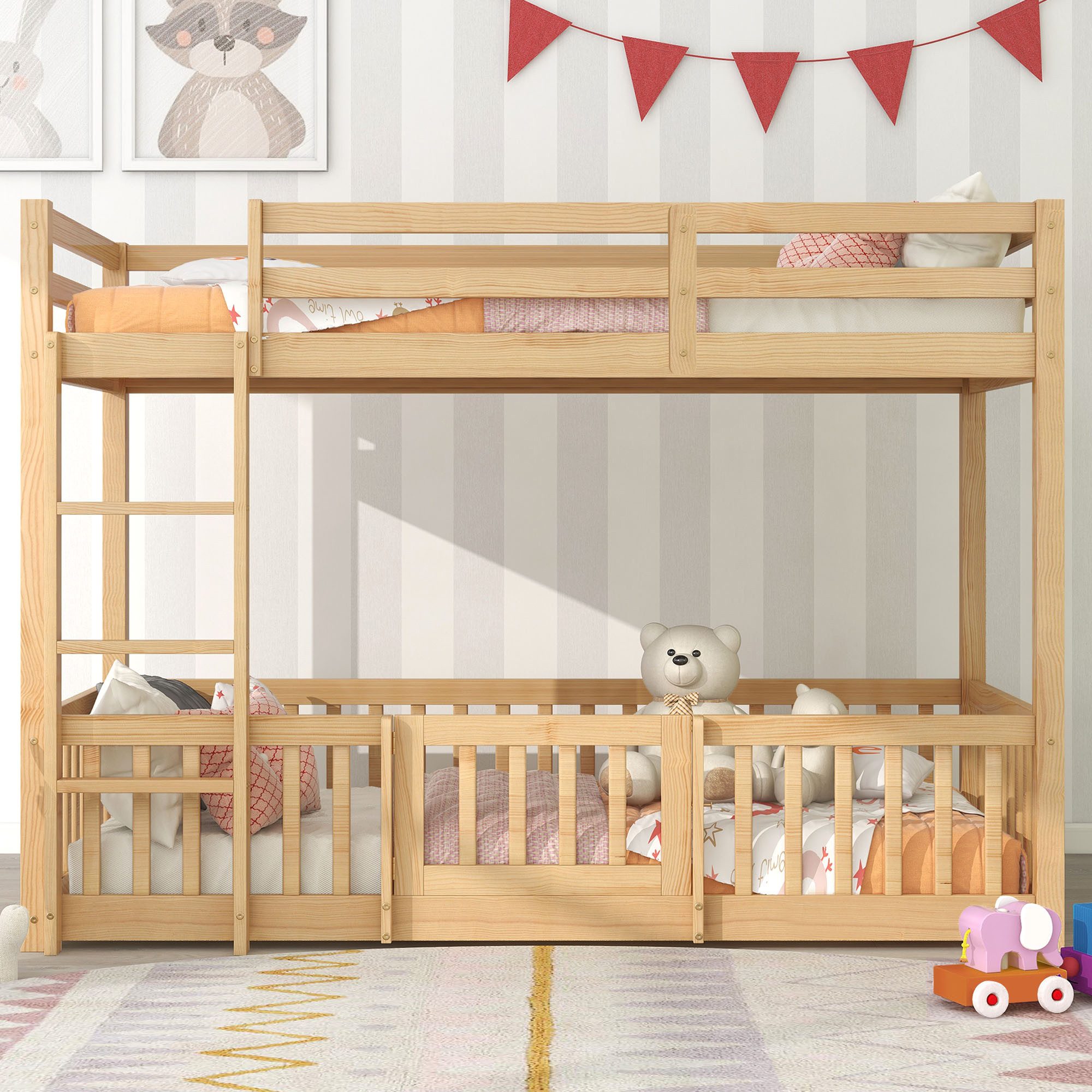 Merax Etagenbett 90x200cm mit Treppe und günstig online kaufen