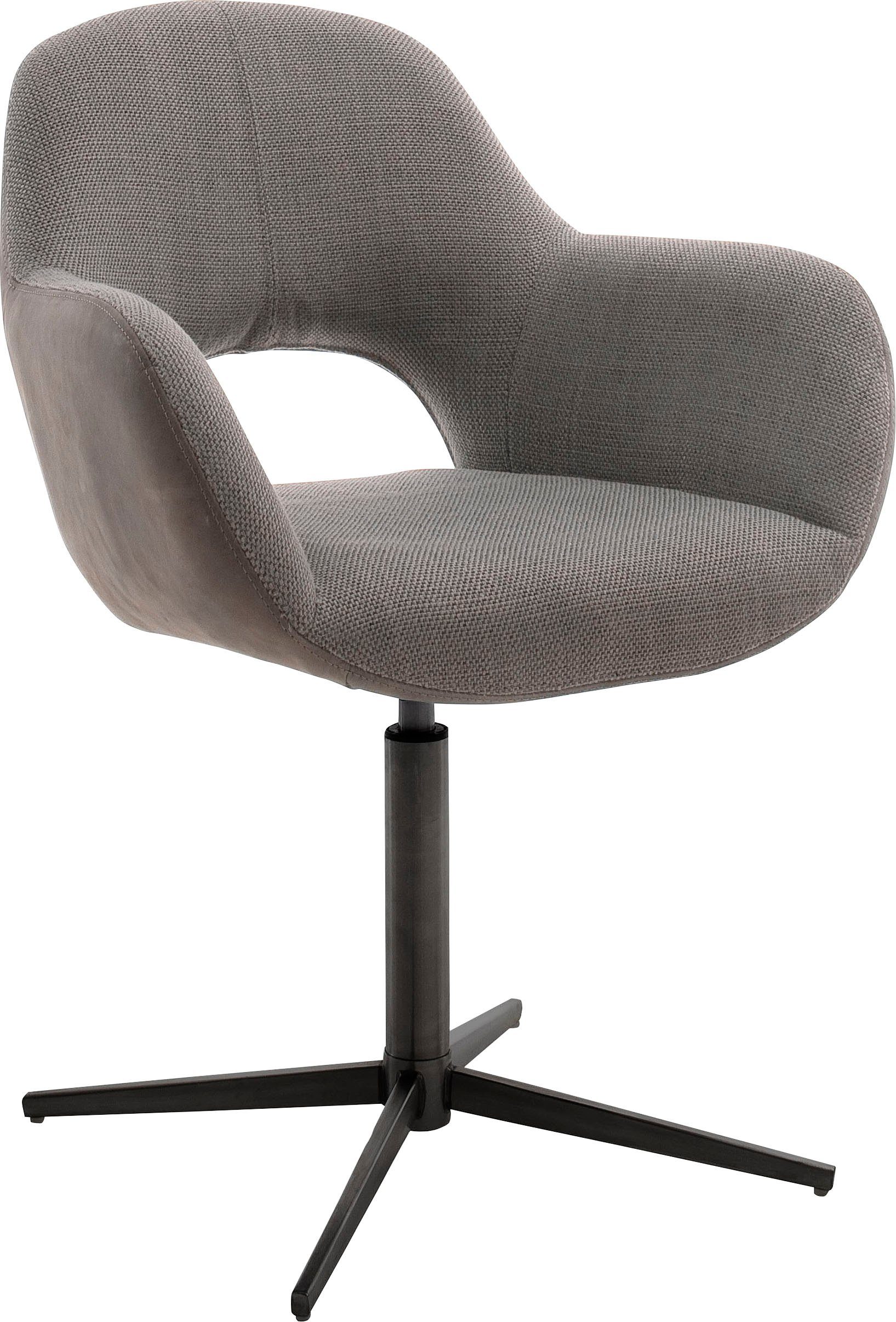 mit Stuhl | (Set, 2 St), furniture Cappuccino MCA 360°drehbar Esszimmerstuhl Cappuccino Nivellierung Melrose