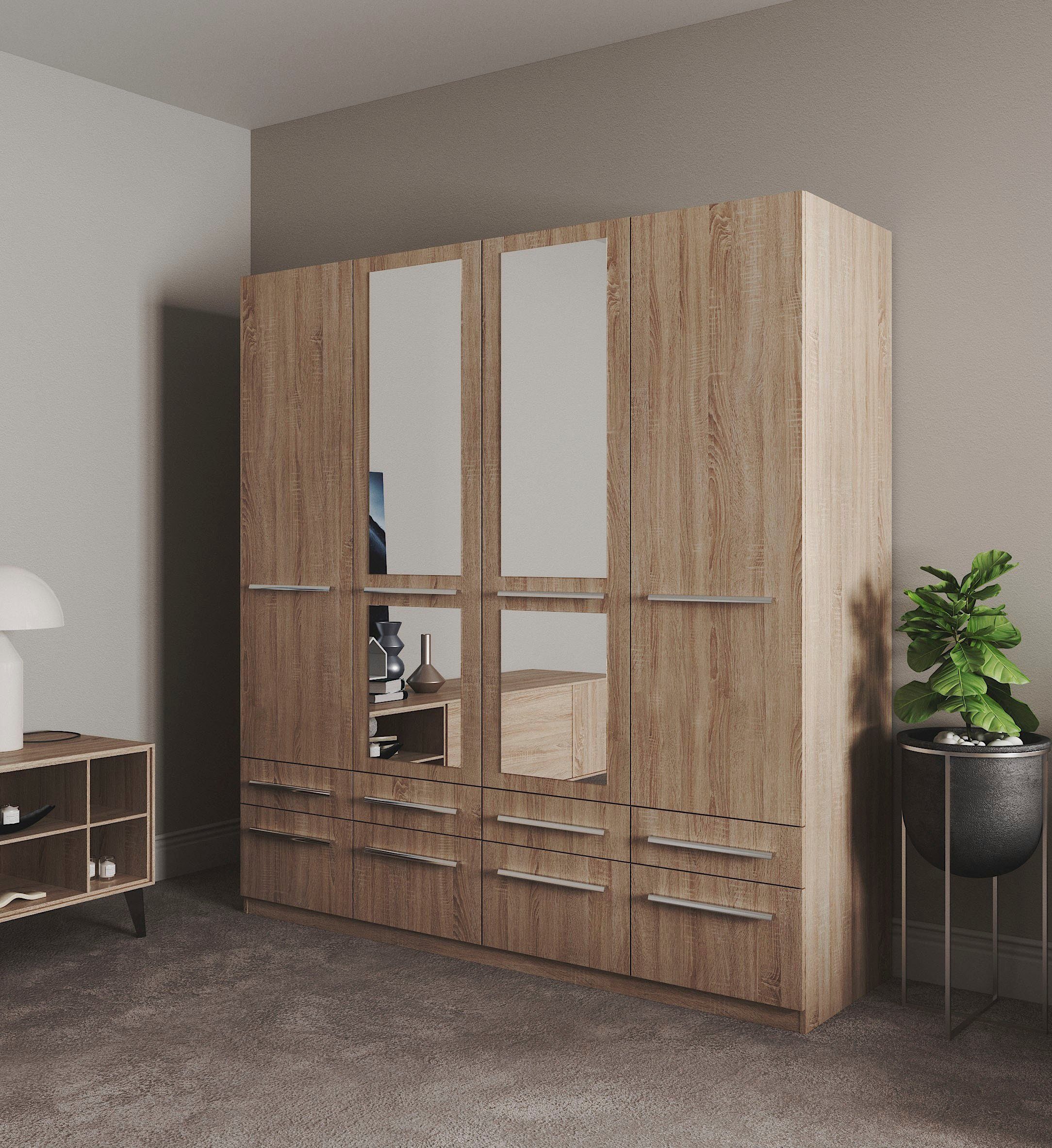 priess Kleiderschrank "Schrank Garderobe Wäscheschrank Barcelona in 5 Breit günstig online kaufen