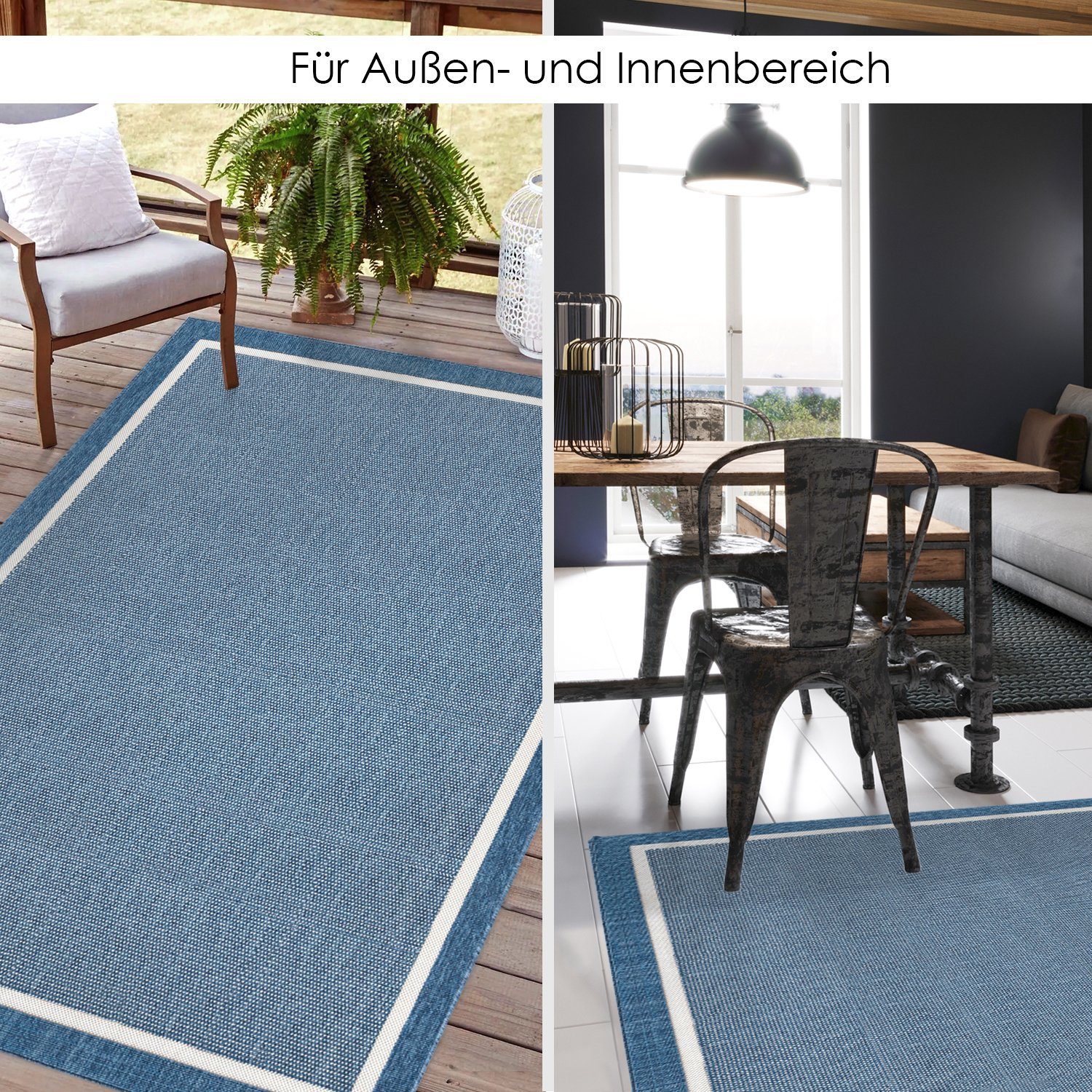 Rikmani Outdoorteppich Outdoor Teppich SAW, FRAME, BRAID – Bild 5 von 5