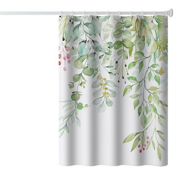 Dekorative Duschvorhang Duschvorhang, Anti-Schimmel Dusch Vorhang Wasserdicht Waschbar Breite 180 cm