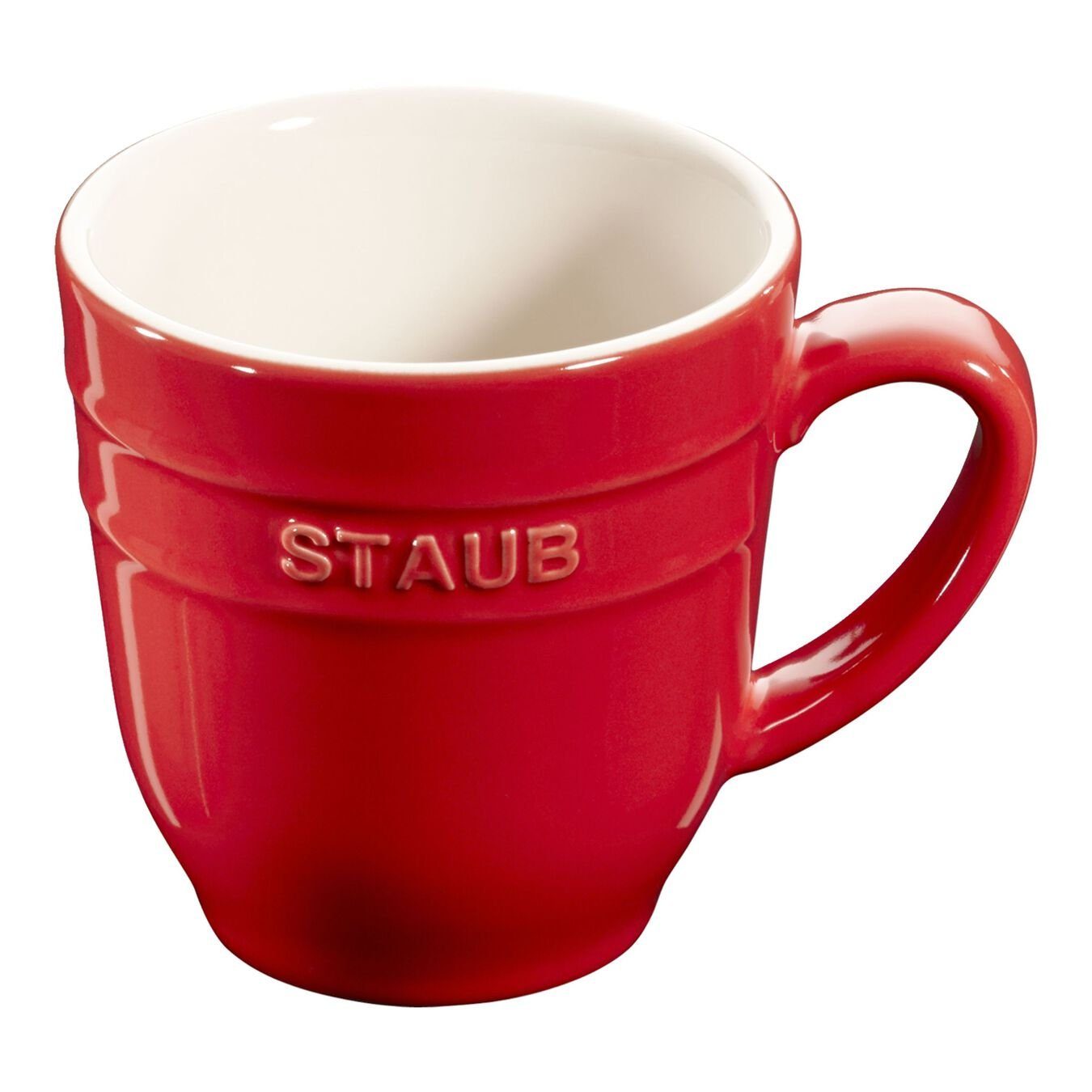 Staub Tasse Staub Ceramique Trinkgeschirr Tasse, 350 ml, Kirsch-Rot, Keramik, 1-tlg.
