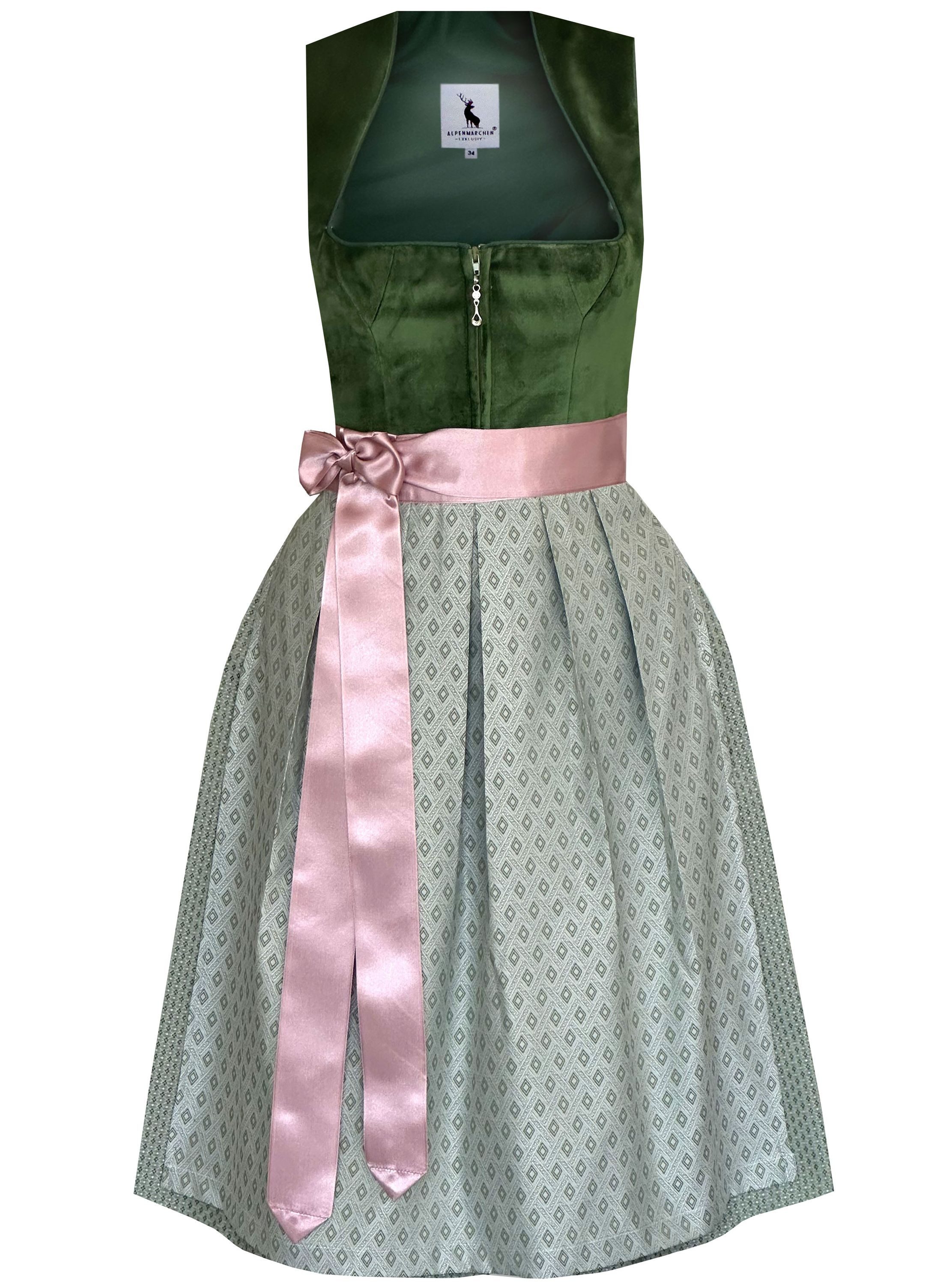 Alpenmärchen Dirndl Dirndl Adriana in waldgrün günstig online kaufen