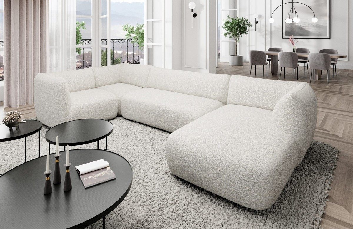 Sofa Dreams Wohnlandschaft Sofa Stoff Polstersofa Stoffcouch Stoffsofa Madr günstig online kaufen