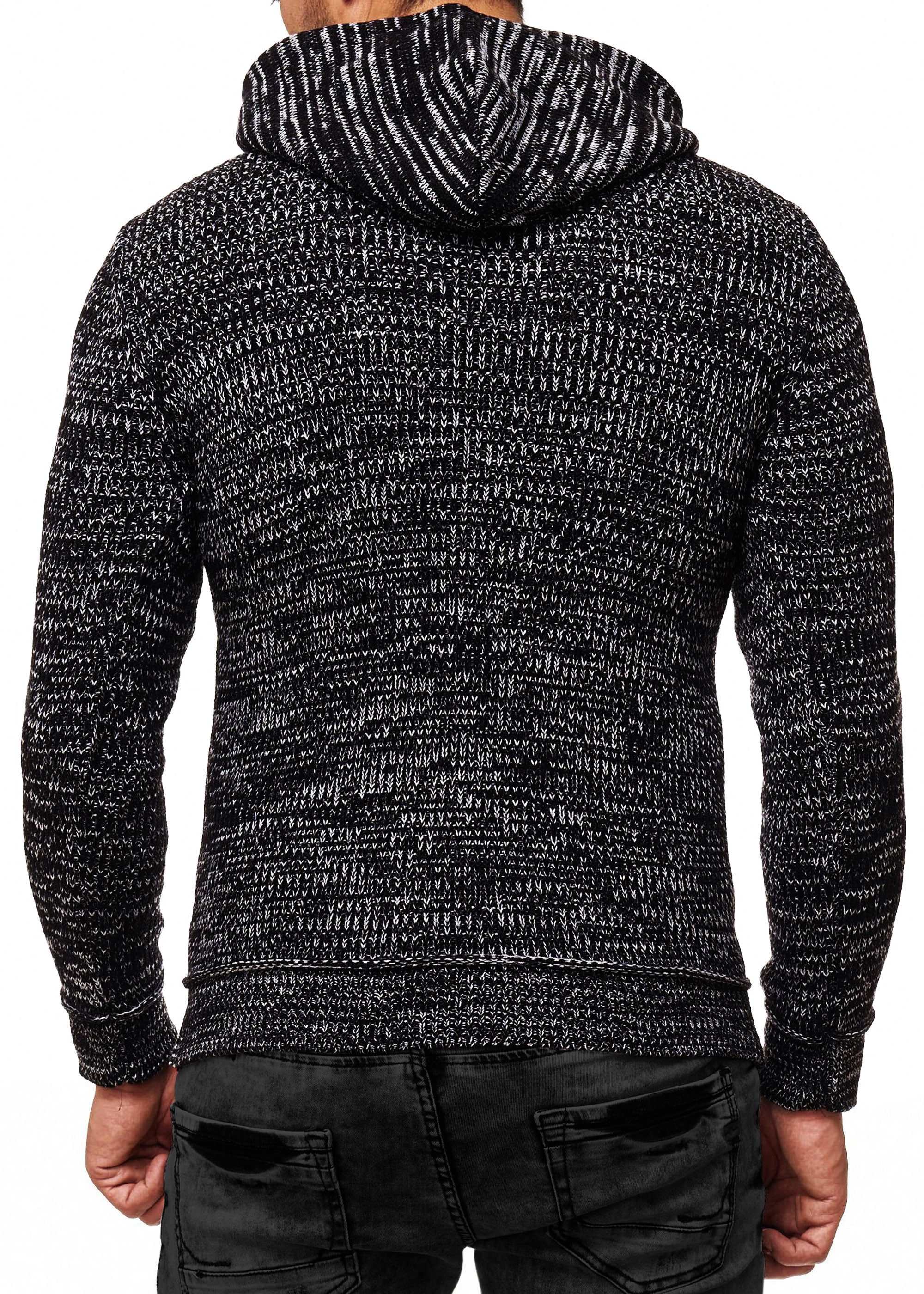 R-NEAL Kapuzenpullover Kapuzenpullover Grobstrick Pullover mit Zipper und L günstig online kaufen