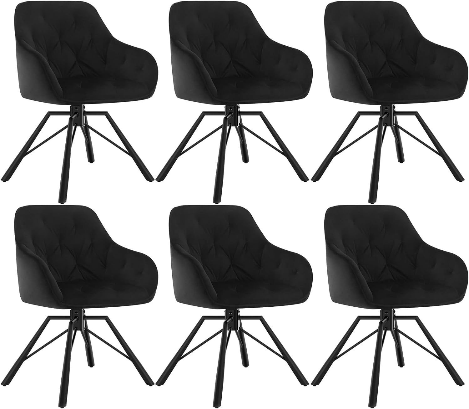 Woltu 4-Fußstuhl (6 St), drehbar, Esszimmerstuhl für Esszimmer Küche Wohnzi günstig online kaufen