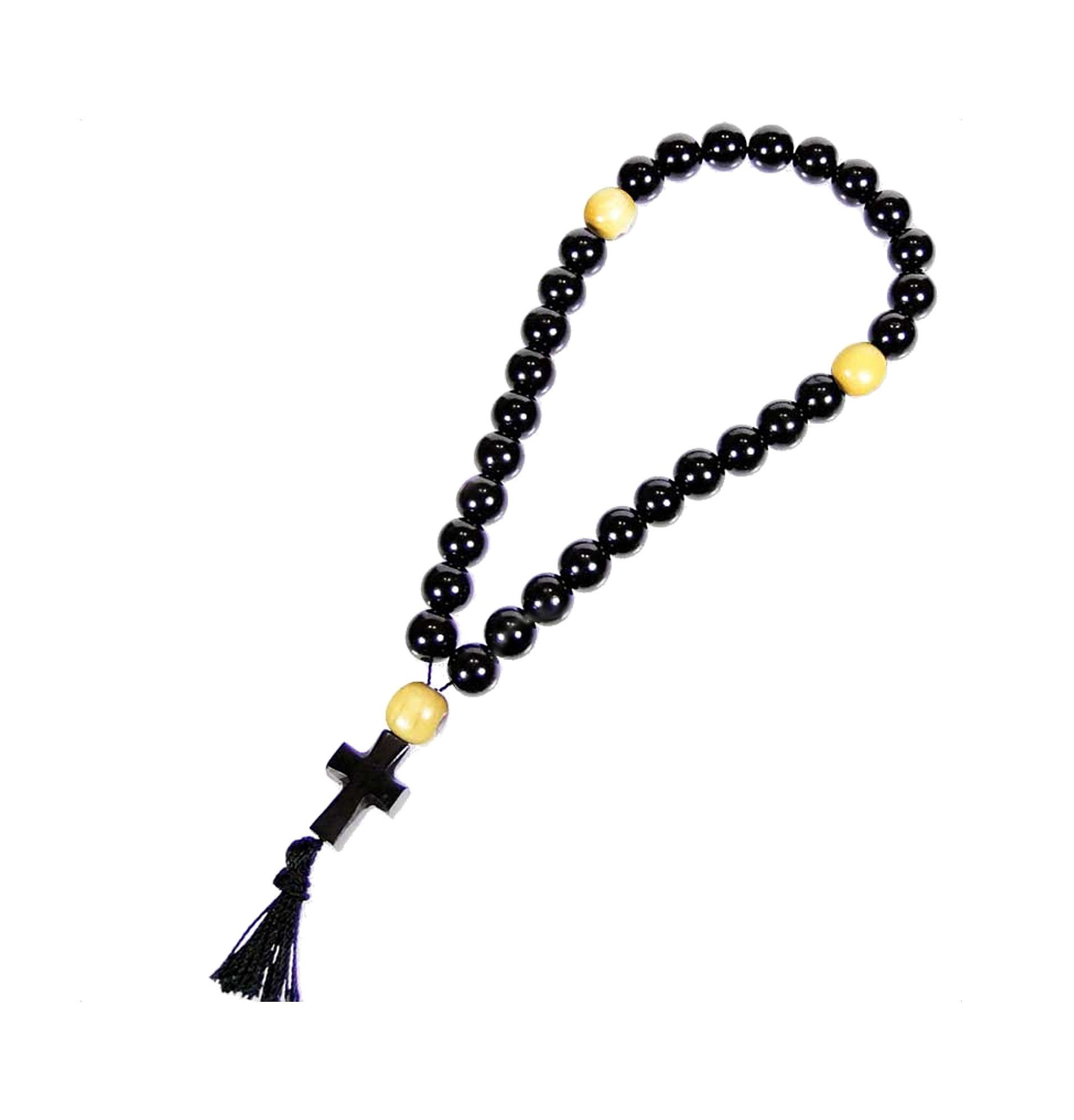 NKlaus Armkette Rosenkranz Gagat 30.2g Handarbeit Gebetskette Четк günstig online kaufen