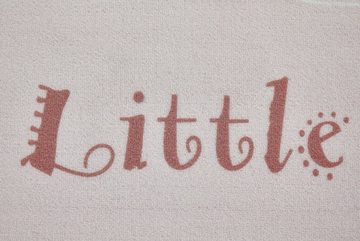 Kinderteppich Little Princess, Andiamo, rechteckig, Höhe: 6 mm, Kurzflor, Motiv Prinzessin & Schwan, mit Schriftzug, Kinderzimmer