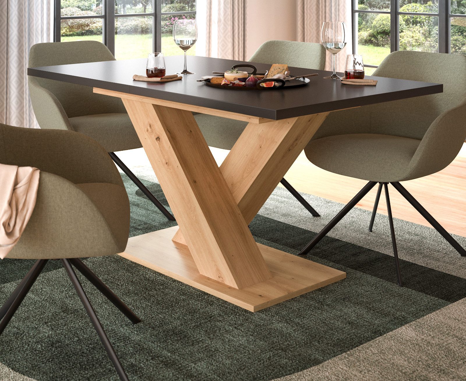 Inn.Furn Esstisch Home-X (Küchentisch in Artisan günstig online kaufen