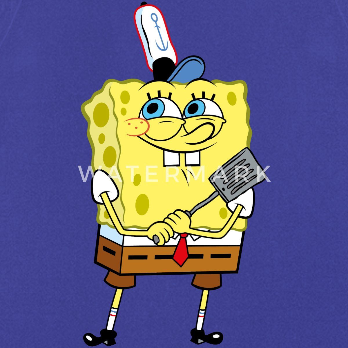 Spreadshirt Kochschürze SpongeBob Schwammkopf Burger Braten Kochschürze, (1-tlg)