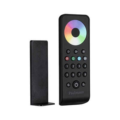 Paulmann LED-Streifen Pro Funk Remote RGBW Multi Color 8 channels 2.4GHz Weiß/Kunststoff, Fernbedienung