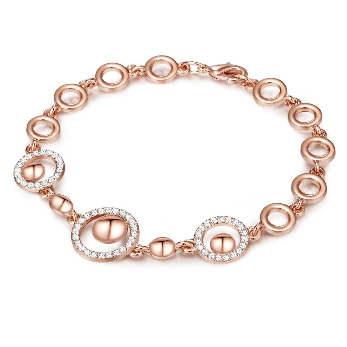 Lulu & Jane Armband roségold, Metall-Legierung