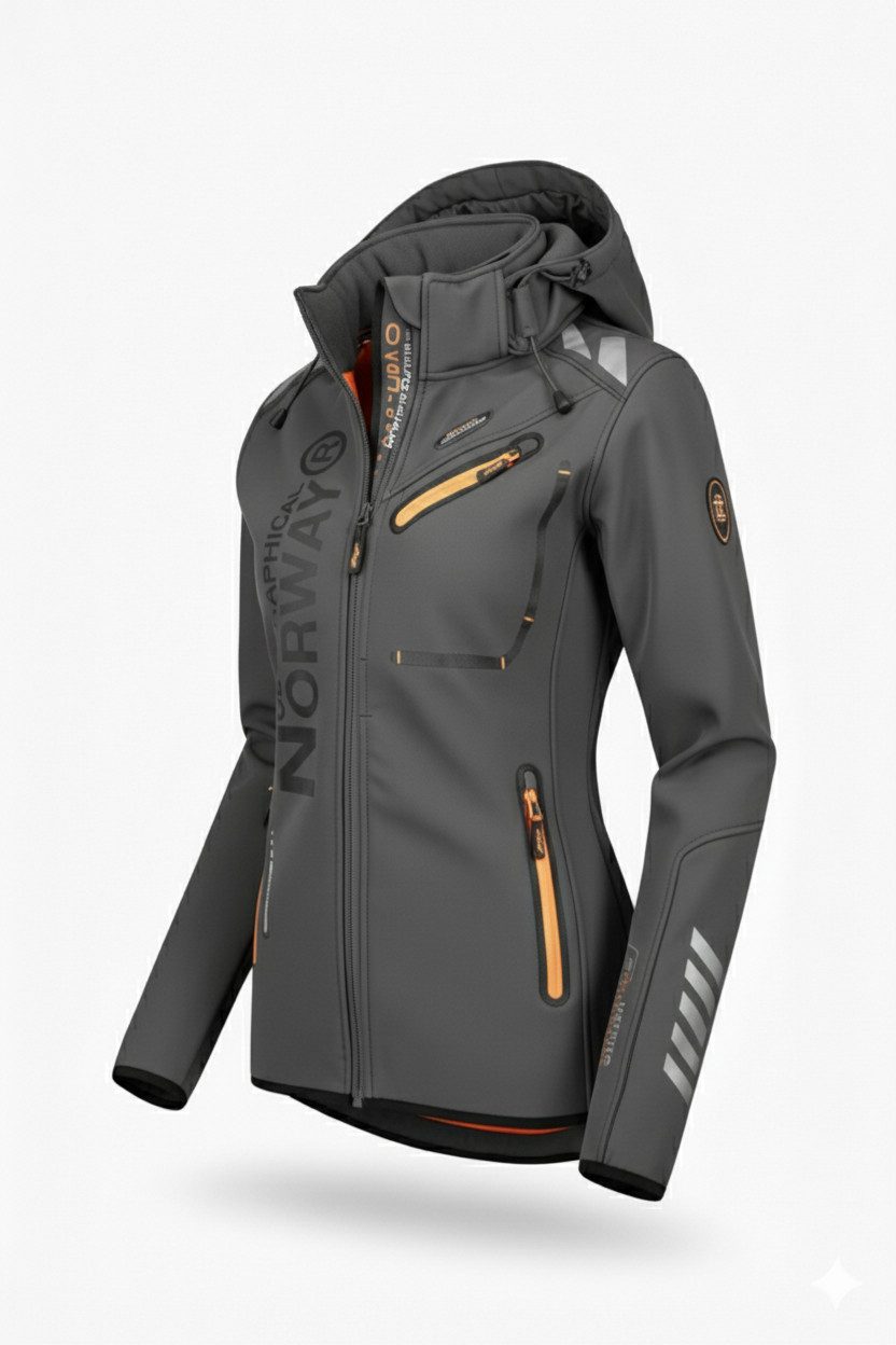Geographical Norway Softshelljacke Damen Outdoor Jacke Brreine (1-St) Mit Kapuze