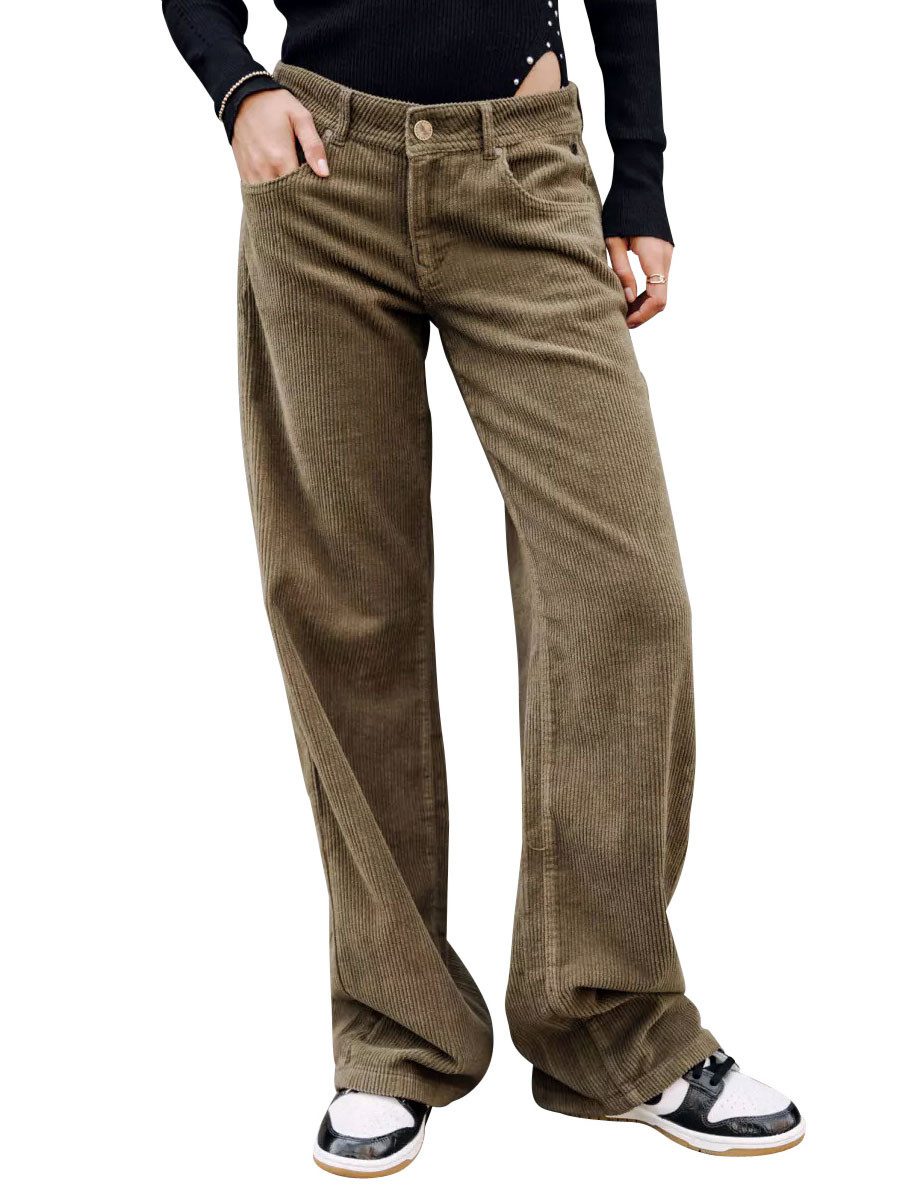 Schlaghose Agatha Veluto Cordhose Forest Night