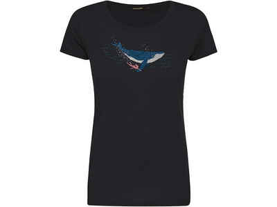 GreenBomb T-Shirt GREENBOMB Bio-Damen-T-Shirt 'Whale Dive' mit Rundh