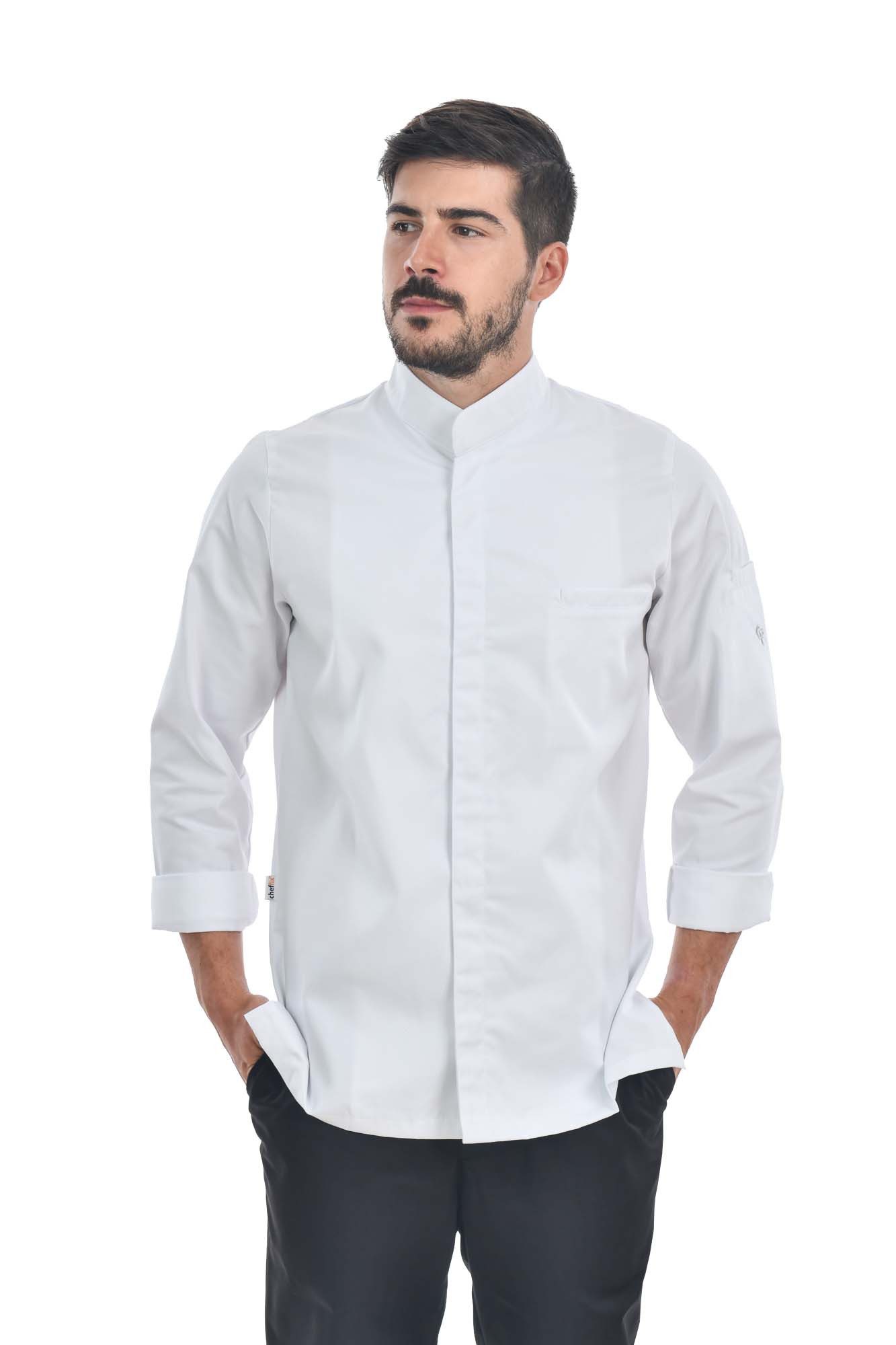 aurora Objektwäsche Kochjacke Vin weiss XL günstig online kaufen