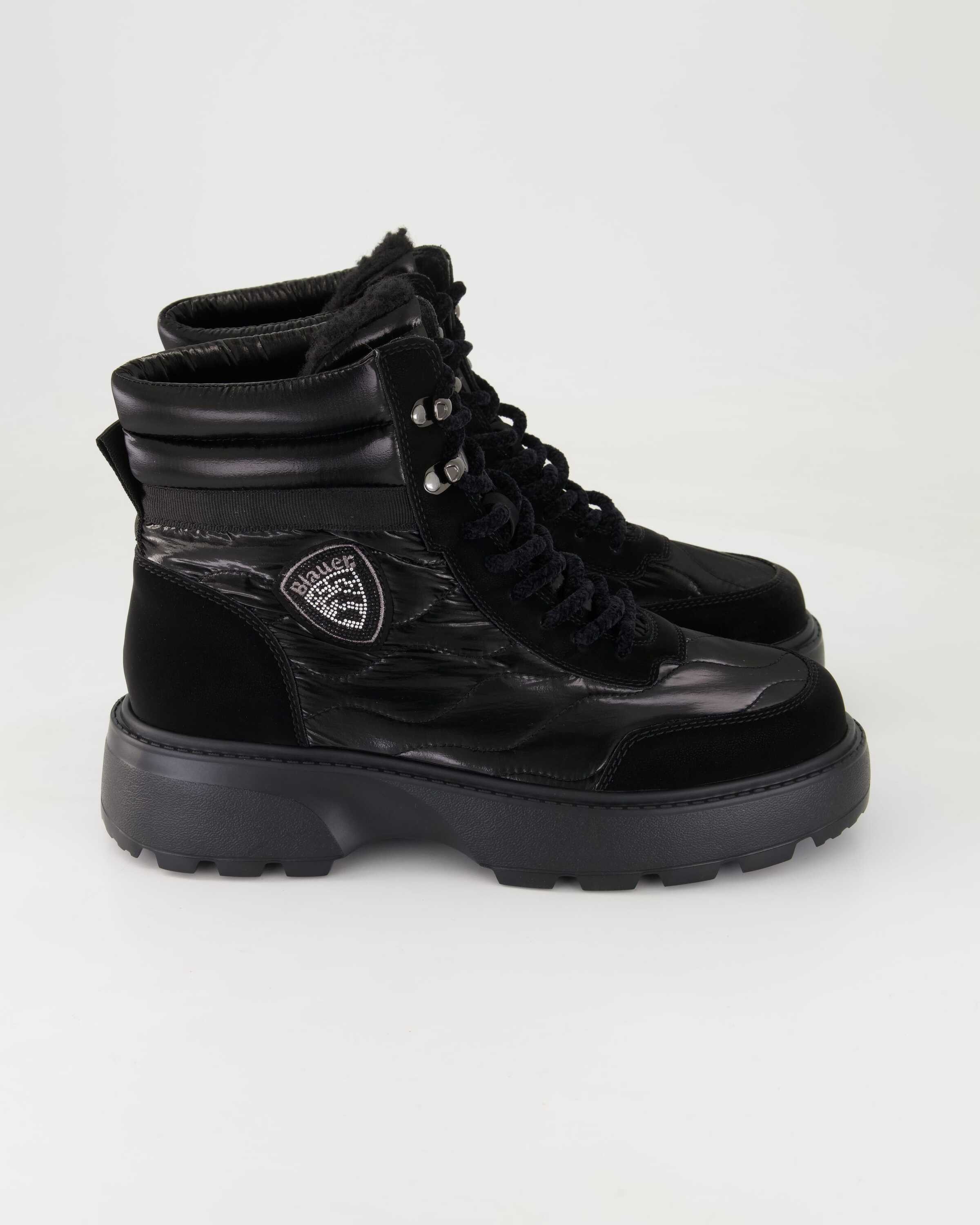Blauer Blanca03 Schnürstiefelette Obermaterial: Textil und Sonstiges Material