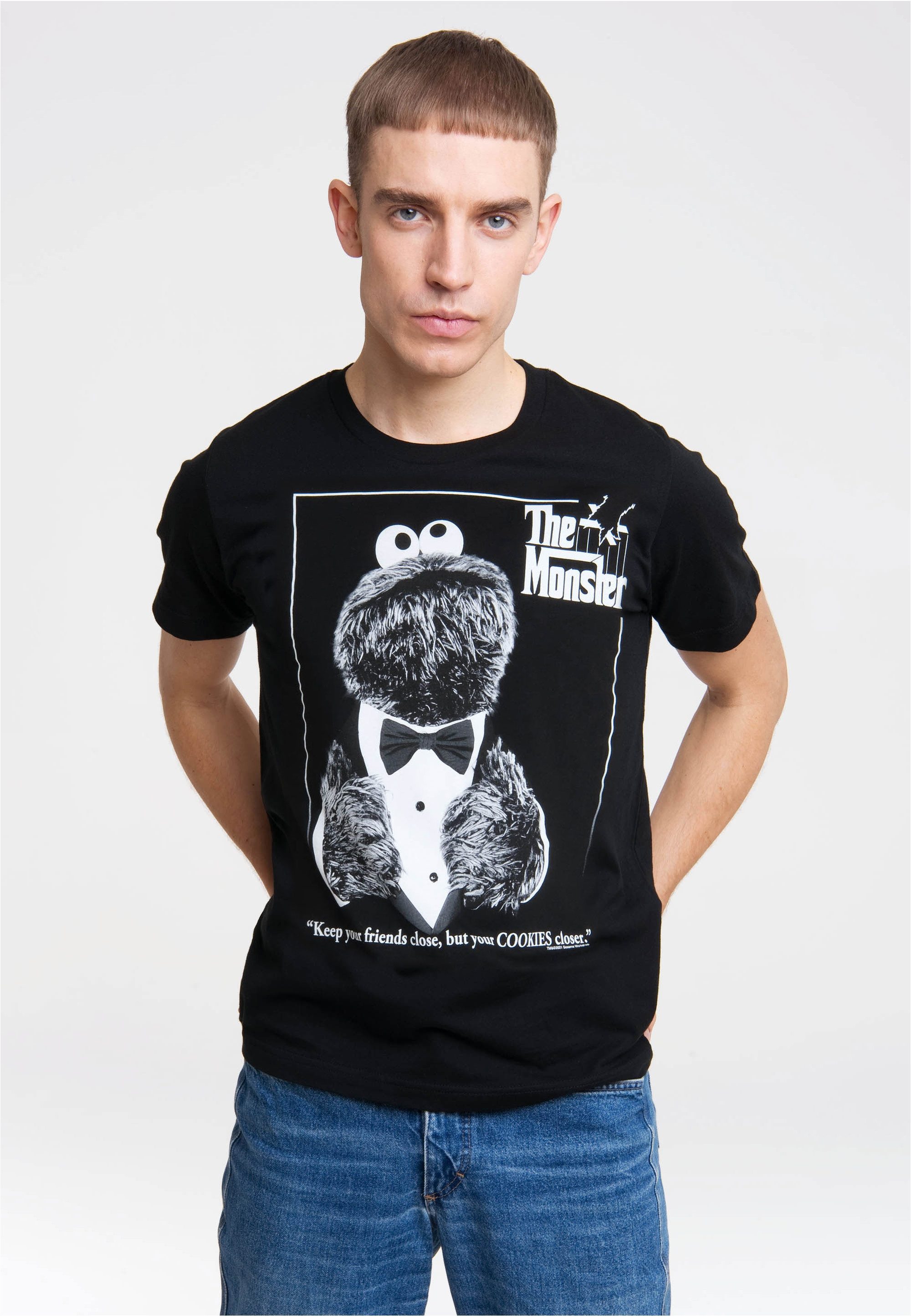 T-Shirt Sesamstrasse - Krümelmonster Pate
