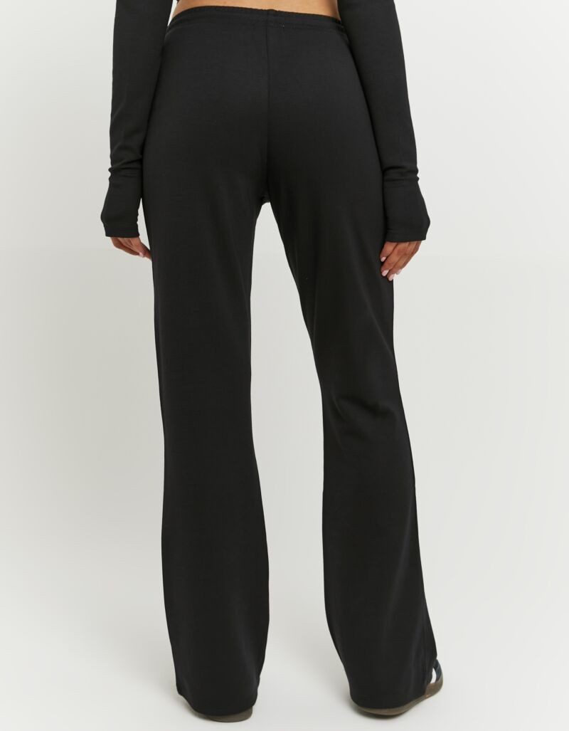 Tally Weijl Sweathose SPAPEJACIN Materialmix, mit ausgestelltem Bein und Bindeband