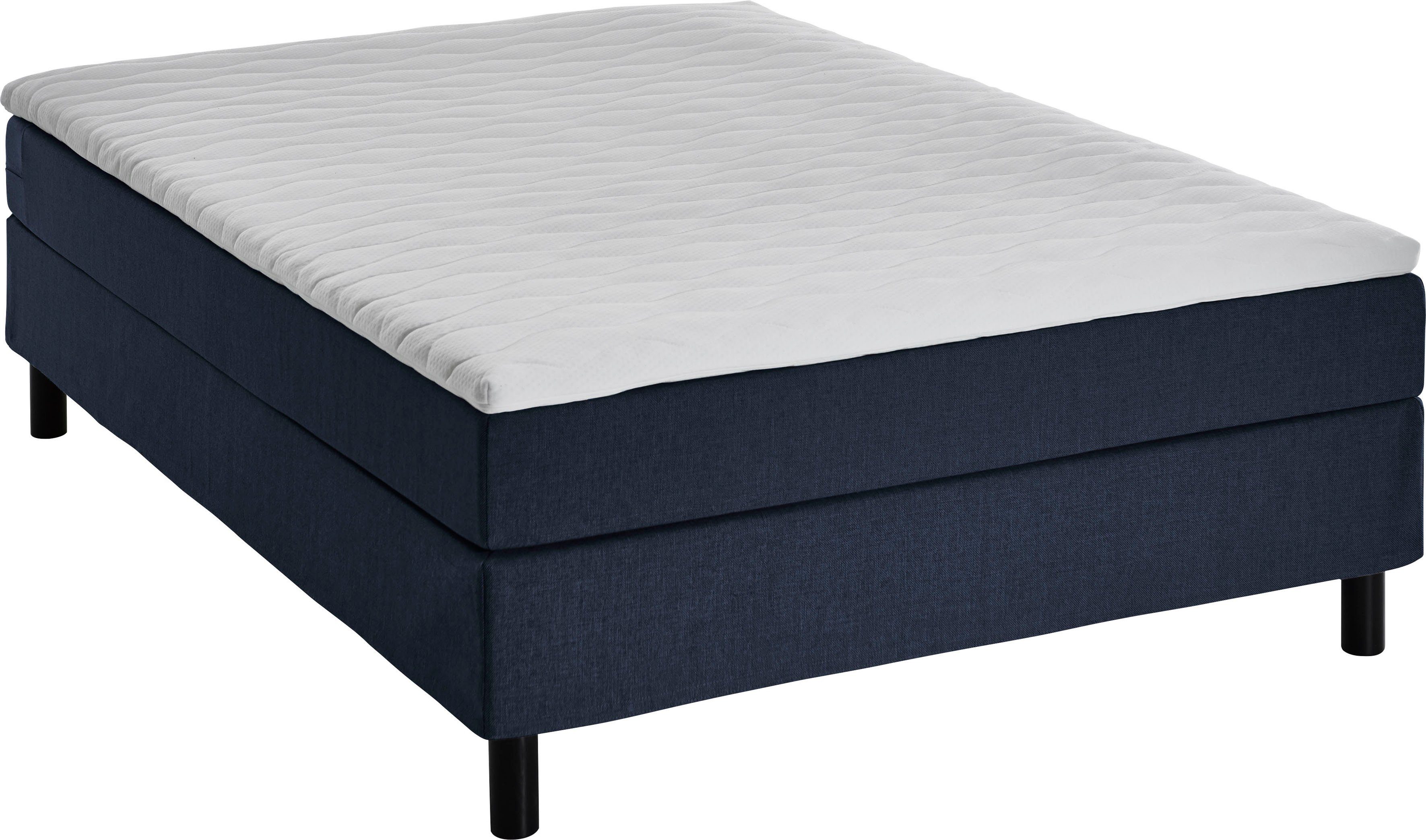 ATLANTIC home collection Boxbett Happy, ohne Kopfteil, mit Topper, wahlweise mit oder ohne Bettwaren
