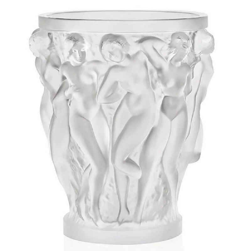 Lalique Dekovase Vase Bacchantes Millesime Vintage Editon Klar (24cm)