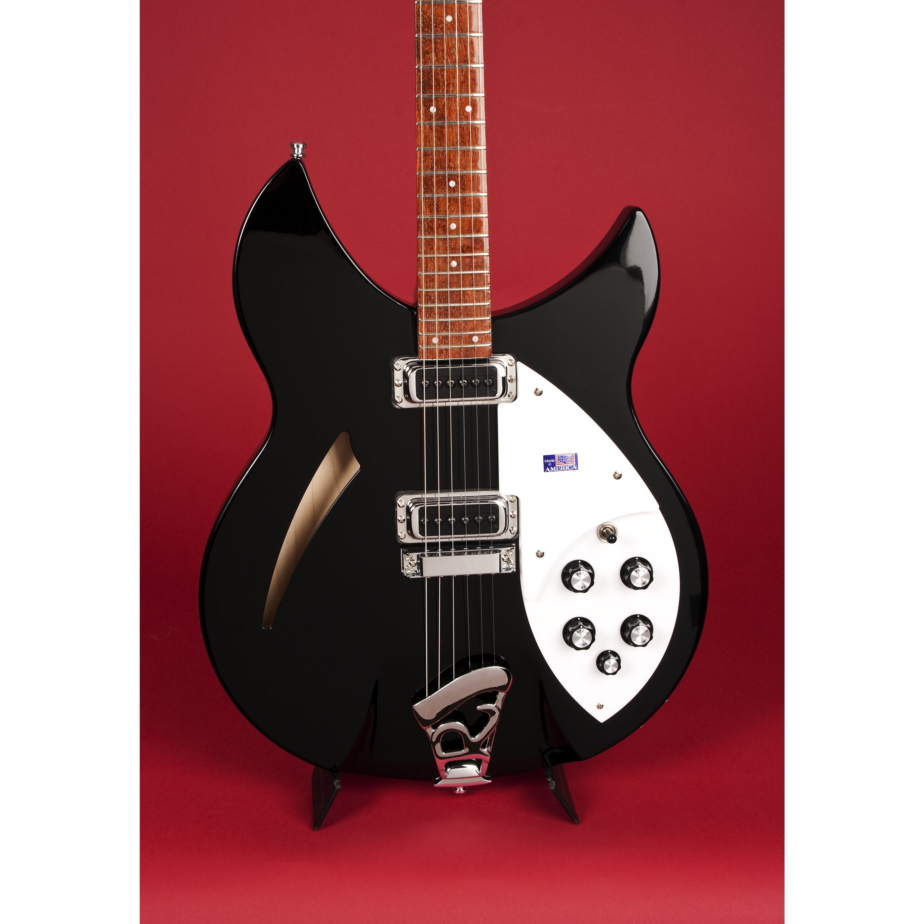 Rickenbacker Halbakustik-Gitarre, 330 Jetglo, Halb-Akustik Gitarren, Custom-Shop, 330 Jetglo - Halbakustik Custom Gitarre