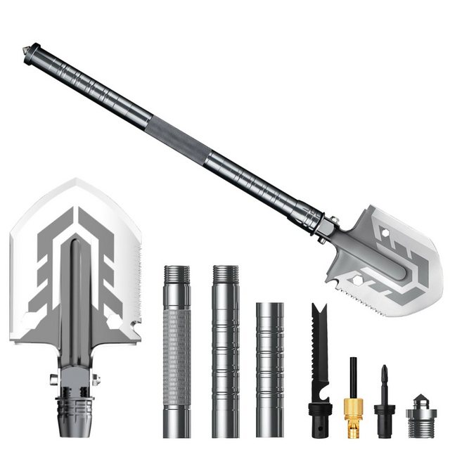 MDHAND Schaufel Klappbare Schaufel Multitool-180 Grad klappbare Schaufel, (set, 1 St), 68CM