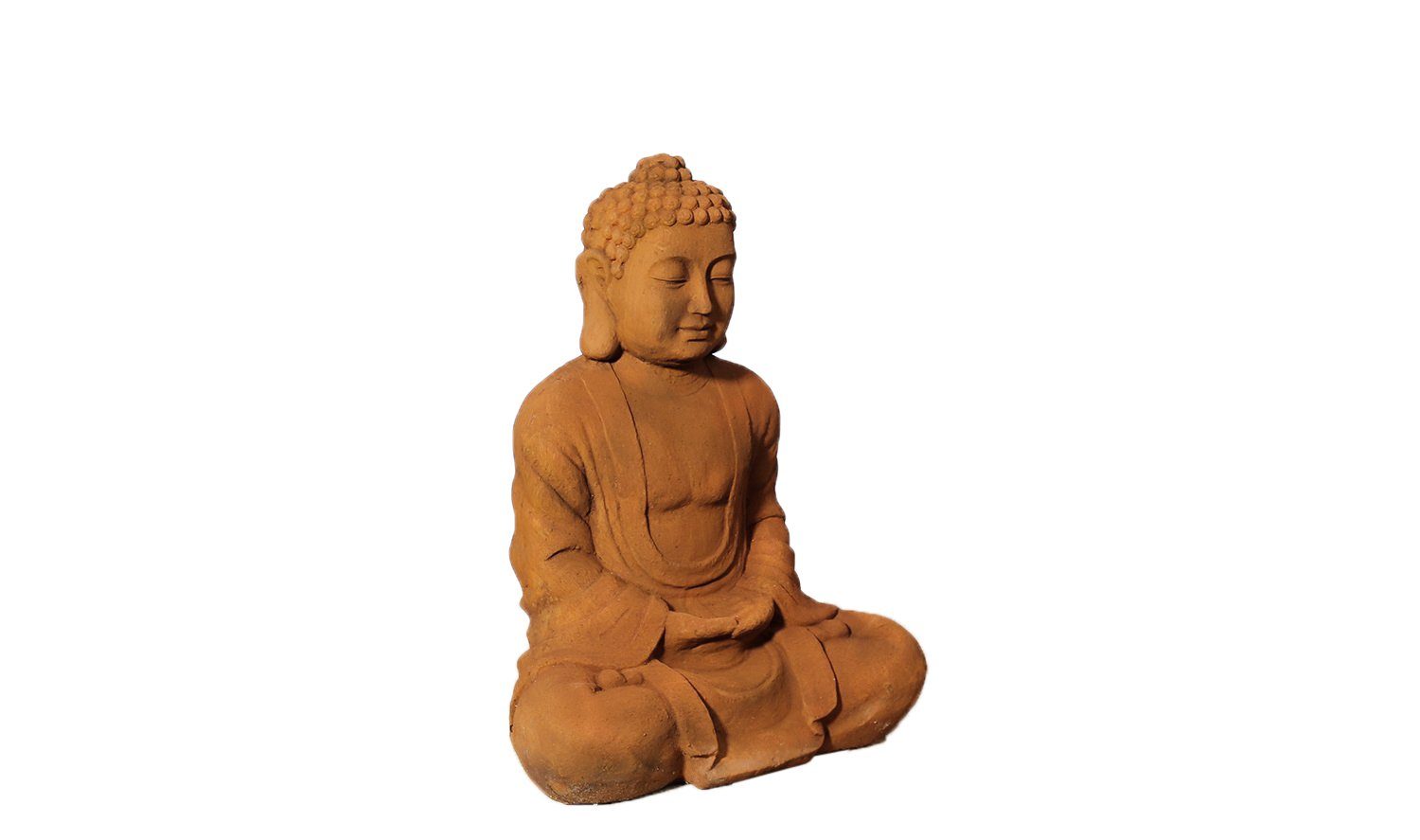 Steelboxx Buddhafigur XL Buddha selten St), Figur aus Buddha Kohlenstoffstein Magnesia Steinoptik Skulptur 58cm Skulptur schöne (1