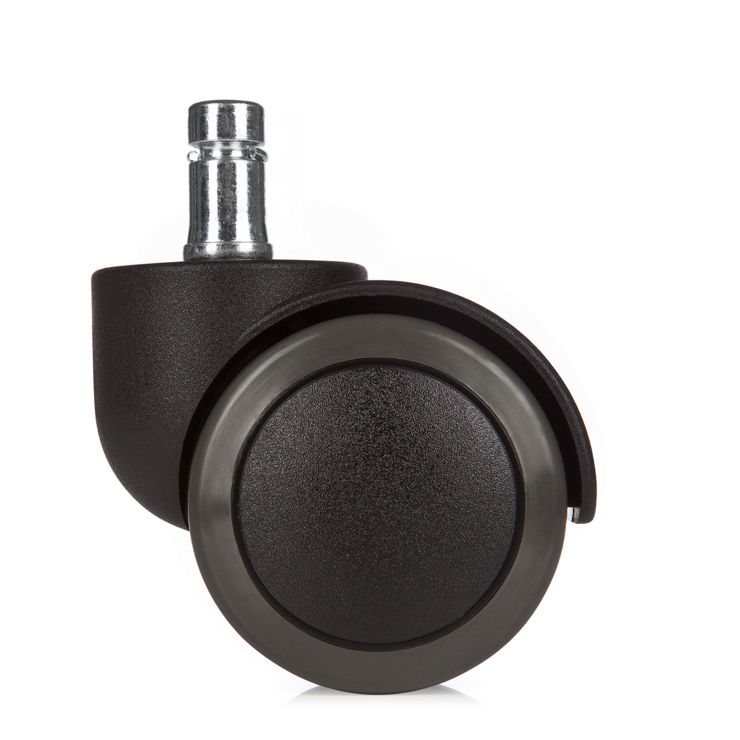 hjh OFFICE Stuhlrolle Stuhlrollen 5X Rolo 11Mm/50Mm Metall, Kunststoff, (5er Pack), Hartbodenrollen Bürostuhl, Rollen für Schreibtischstuhl