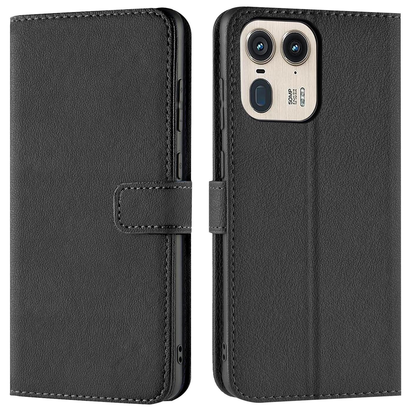 CoolGadget Handyhülle Wallet Klapp Tasche Book Case für Motorola Edge 50 Ultra 6,7 Zoll, Hülle Klapphülle Flip Cover Etui Schutzhülle