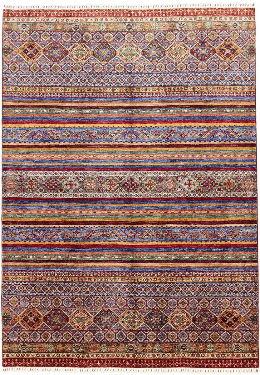 Orientteppich Arijana Shaal 211x297 Handgeknüpfter Orientteppich, Nain Trading, rechteckig, Höhe: 5 mm
