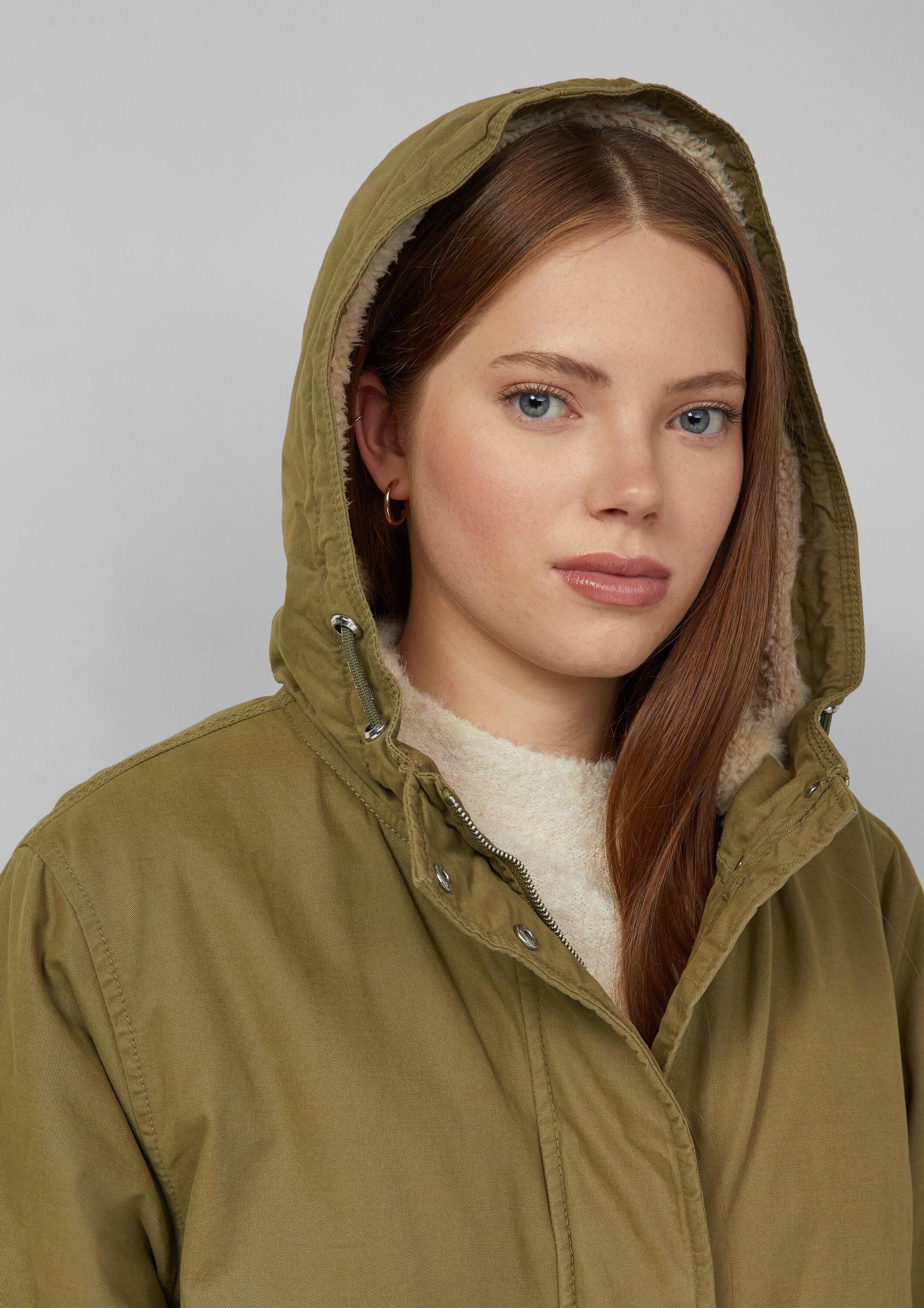 QS Parka Outdoor-Mantel Parka mit Teddyplüsch – Bild 4 von 5