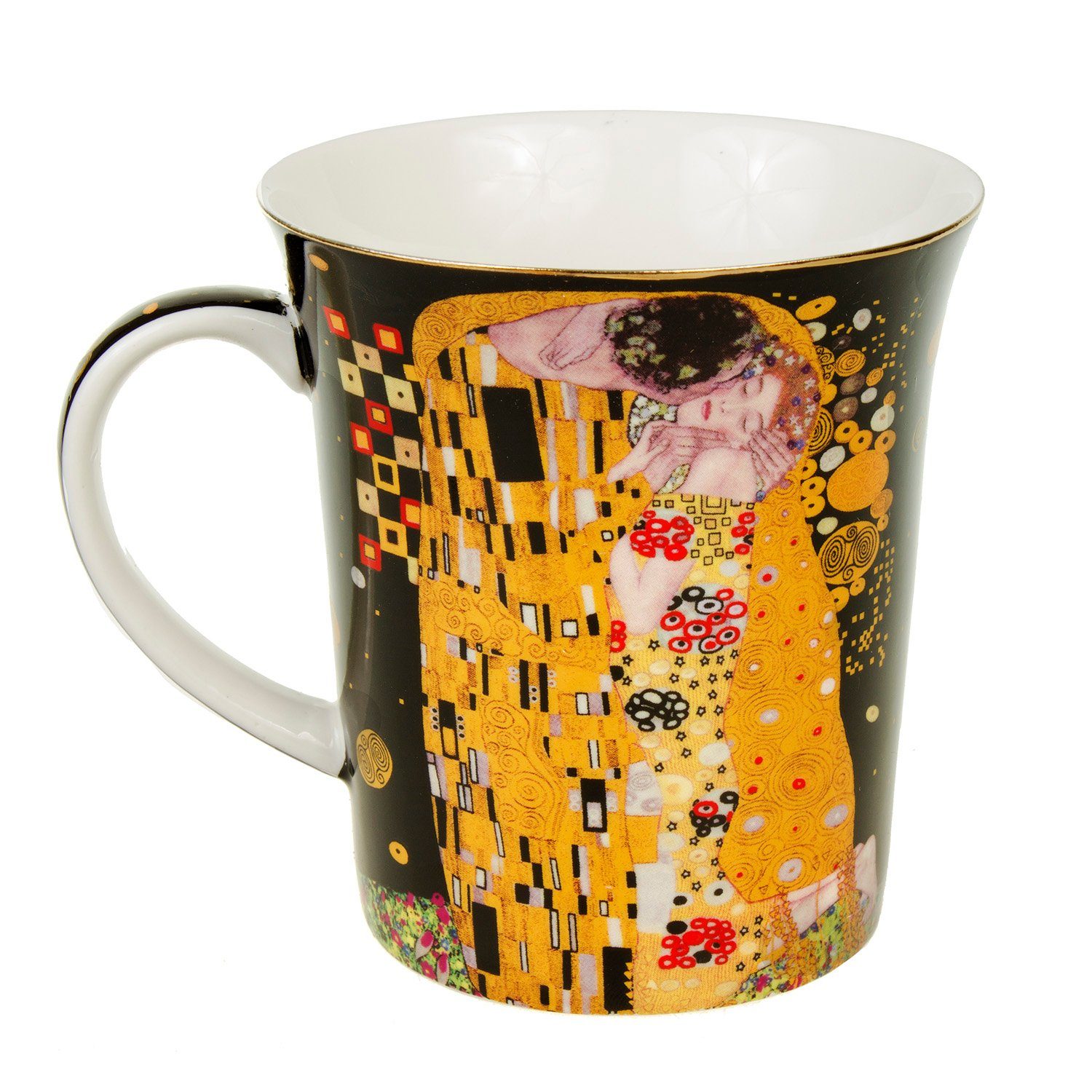 Queen Isabell Becher, Kaffebecher mit Löffel Porzellanbecher 300ml