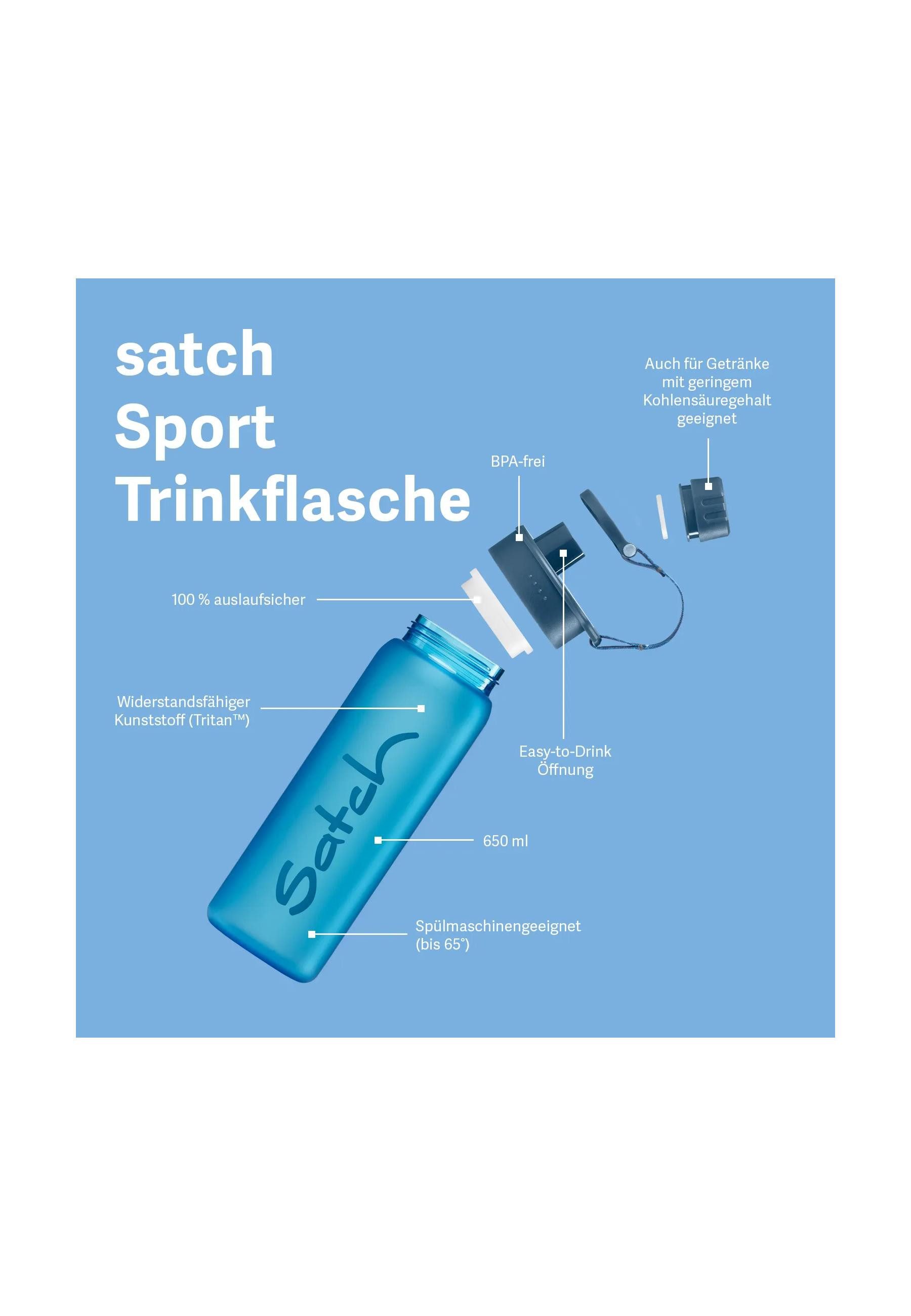 Satch Trinkflasche Sport Trinkflasche ., auslaufsicher und kohlensäuregeeignet