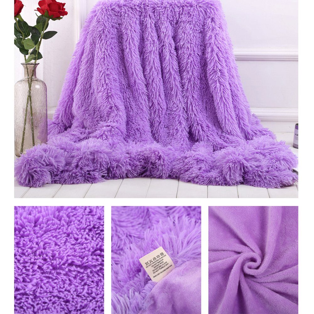 Wohndecke Super Weiche lange Zotteldecke, Flauschig Kuscheldecke Warme & Ko günstig online kaufen